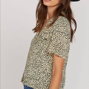 Cheetah print button up